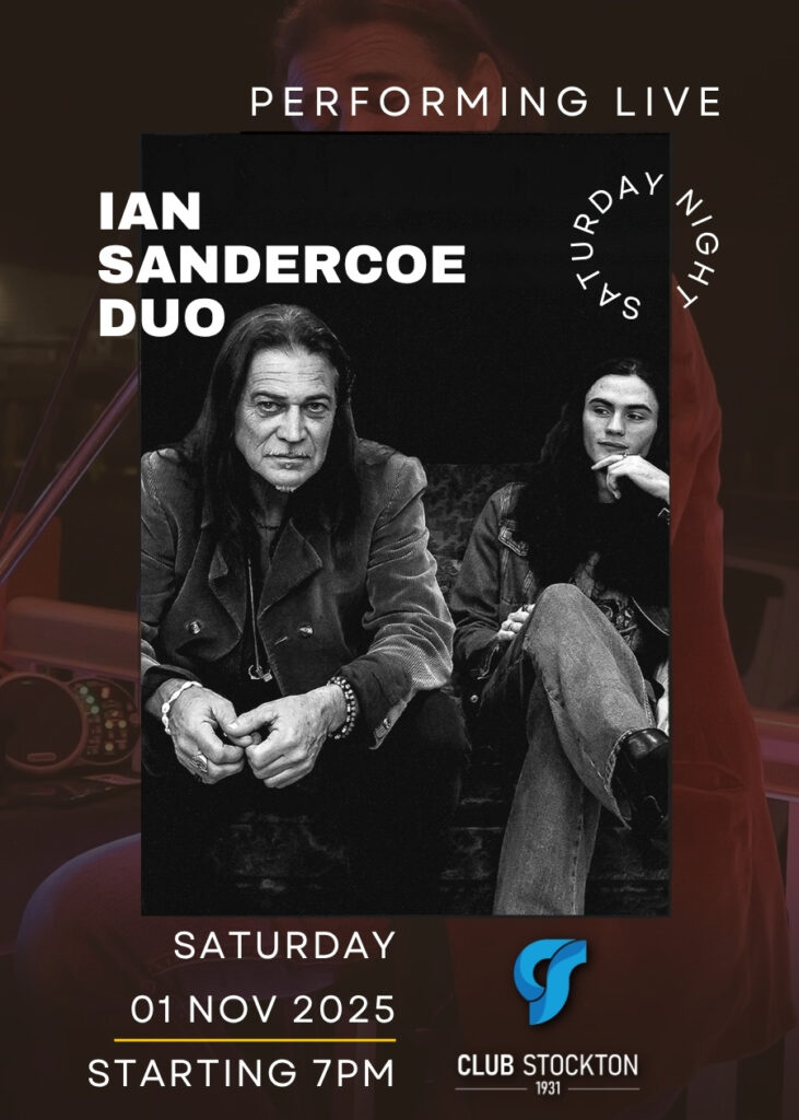 Ian Sandercoe Live At Club Stockton. Get ready for a night of authentic Newcastle rock heritage!