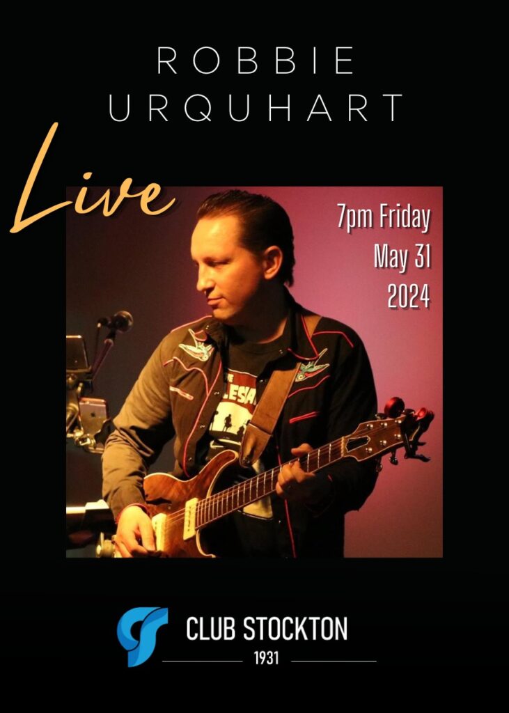 Robbie Urquhart live at Club Stockton