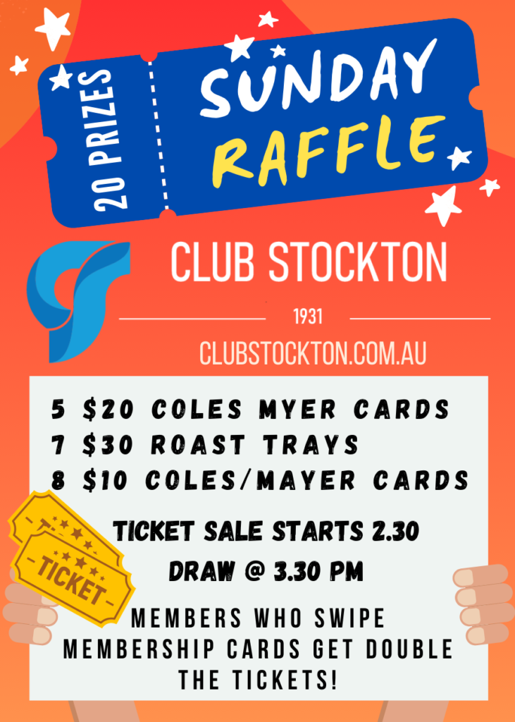 Club Stockton Sunday Raffle